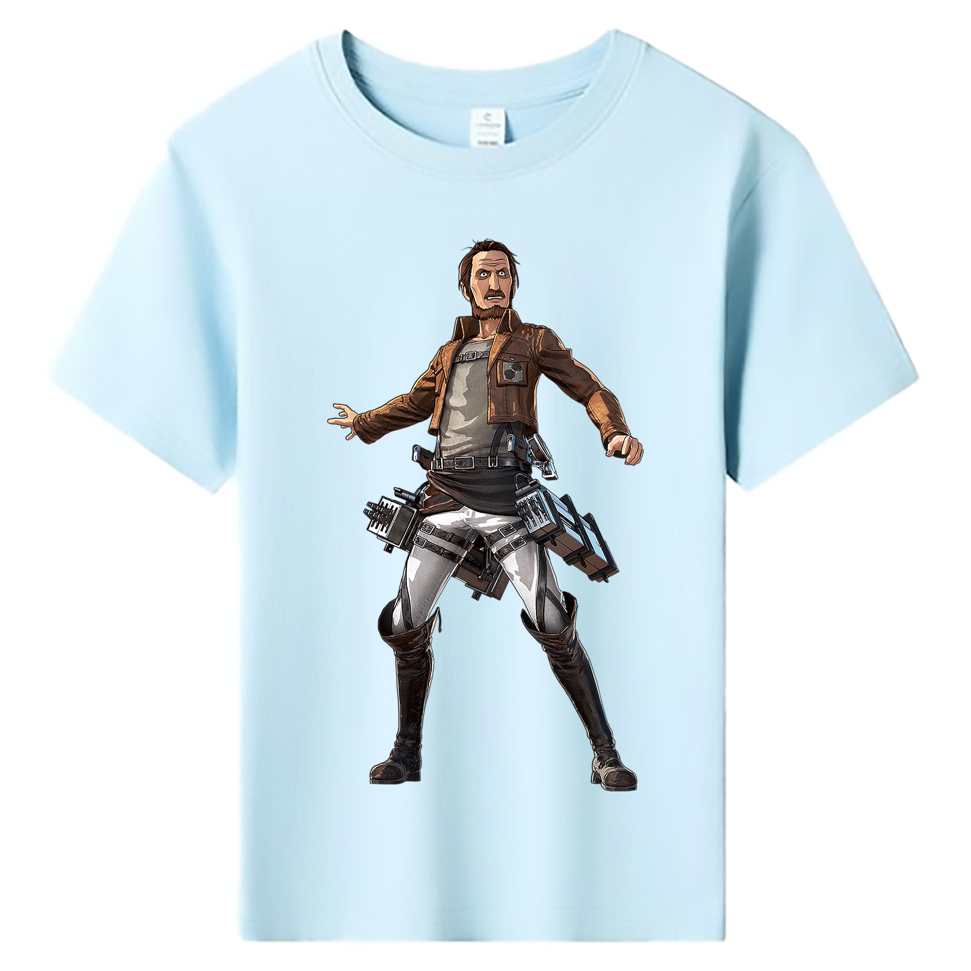 （画像用） 進撃の巨人 Attack on Titan 綿100％キッズTシャツ（フロントプリント）